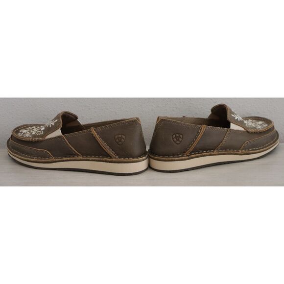 Ariat 10034098 Women's Sz 7B Brown Suede Cruiser Embroidered Slip-On Shoes - Picture 12 of 13